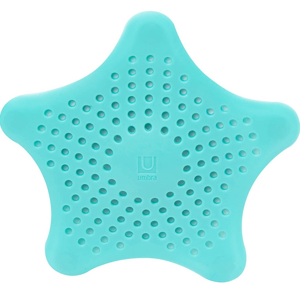 NWT Umbra Starfish Drain Cover / Hair Catcher, Surf Blue